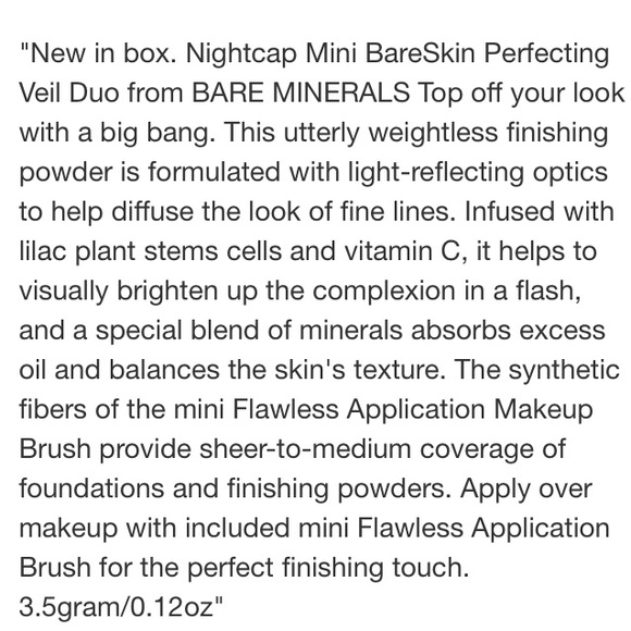 Bareminerals  Bareskin Perfecting Veil and Brush - Picture 7 of 7